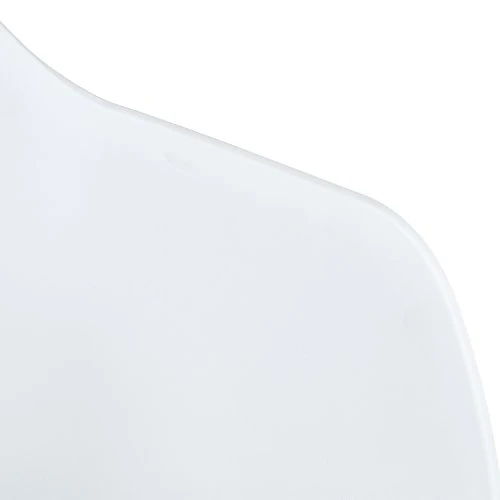 H.J WeDoo Lot de 2 Chaise Salle à Manger, Fauteuils Scandinave de Chaise latérale Design rétro avec Jambe de Bois de hêtre Massif - Blanc