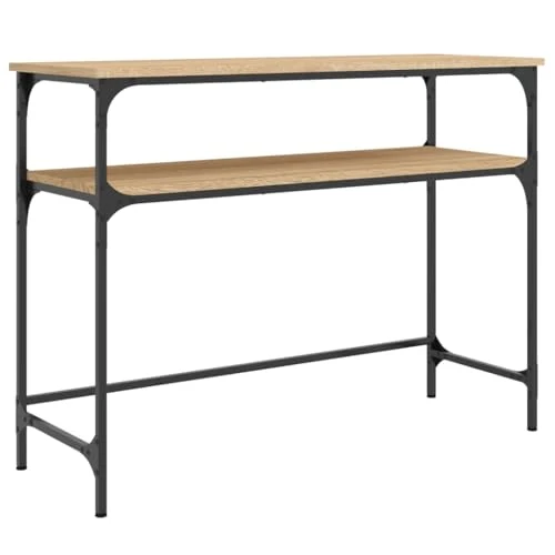 vidaXL Table Console chêne Sonoma 100x35,5x75 cm Bois d'ingénierie