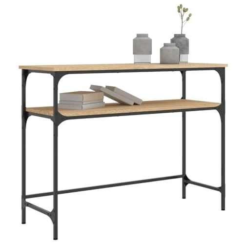 vidaXL Table Console chêne Sonoma 100x35,5x75 cm Bois d'ingénierie