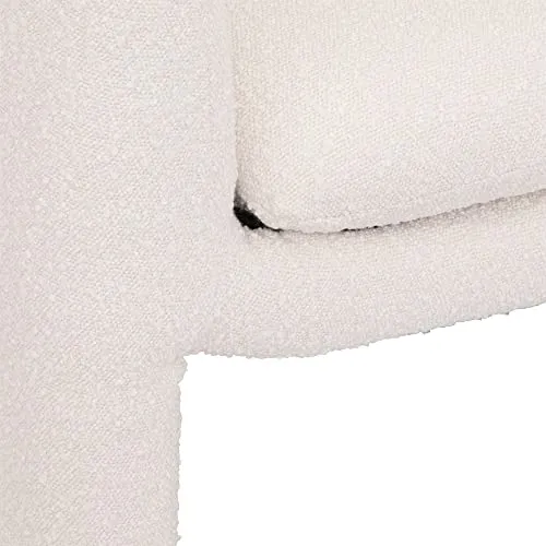 Fauteuil Kunjo - Bouclette - Blanc - Atmosphera créateur d'intérieur