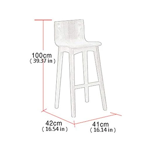Moolo Tabourets de Bar Chaise, café Simple en Bois Massif