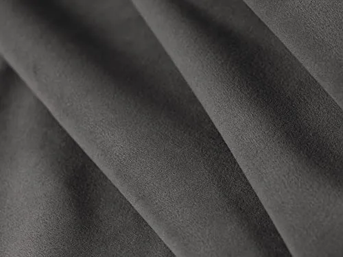 MICADONI Canapé Modulaire Margo, 3 Places, Gris Foncé, Velours