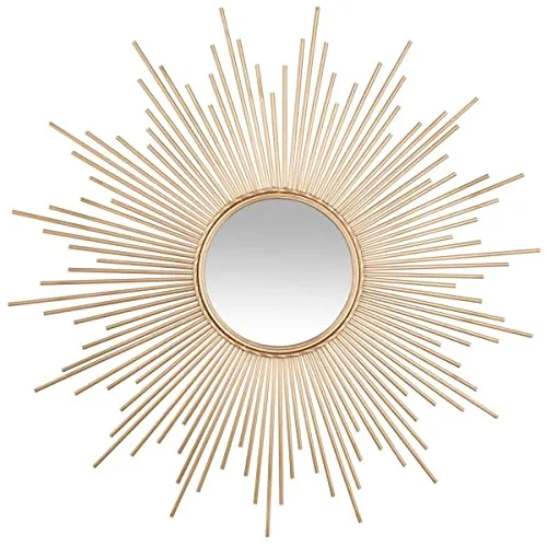 Miroir Soleil doré - métal D99 cm - Atmosphera créateur d'intérieur