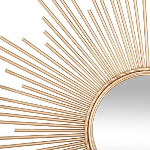 Miroir Soleil doré - métal D99 cm - Atmosphera créateur d'intérieur