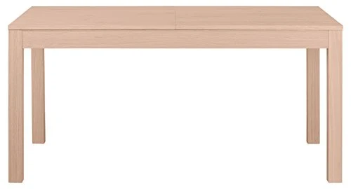 Keo Nano Table avec 2 Allonges Inclus, Bois, Naturel, 160 x 90 x 77 cm