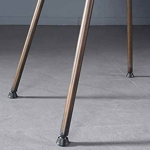 Amrai Chaises de Salle à Manger Chaises d'appoint de café industrielles en Cuir pour Le Cuir Chaises de Club avec accoudoirs en métal - Style rétro, Taille: 46x50x80cm, Noir/Marron
