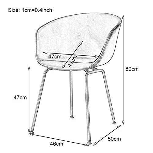 Amrai Chaises de Salle à Manger Chaises d'appoint de café industrielles en Cuir pour Le Cuir Chaises de Club avec accoudoirs en métal - Style rétro, Taille: 46x50x80cm, Noir/Marron