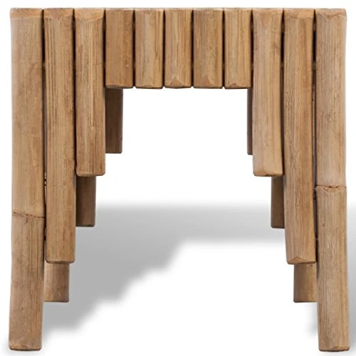 Tidyard Table Basse en Bambou Table Basse de Salon 70 x 35 x 35 cm