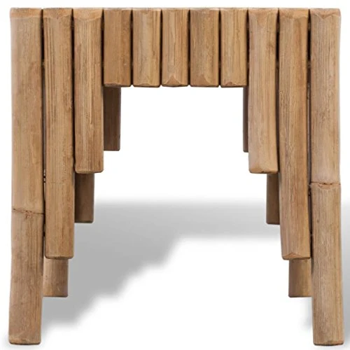 Tidyard Table Basse en Bambou Table Basse de Salon 70 x 35 x 35 cm