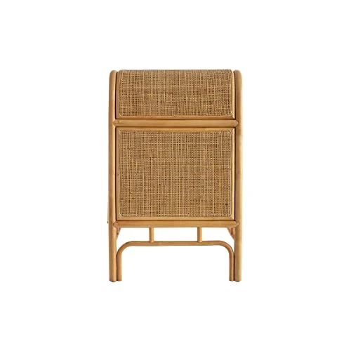 Miliboo & Stéphane Plaza Commode Vintage en rotin 3 tiroirs L120 cm Galon