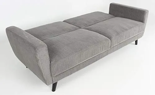 Menzzo Refresha Velours, Gris, Canapé : L220 x P86 x H86 cm