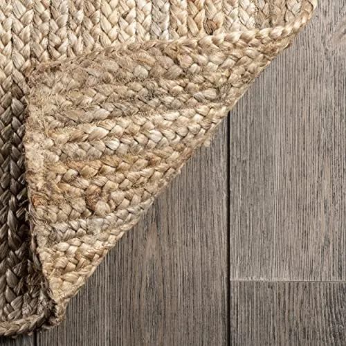 nuLOOM tissé à la Main Rigo Jute Tapis Zone Tapis, Naturel, 9' x 12'