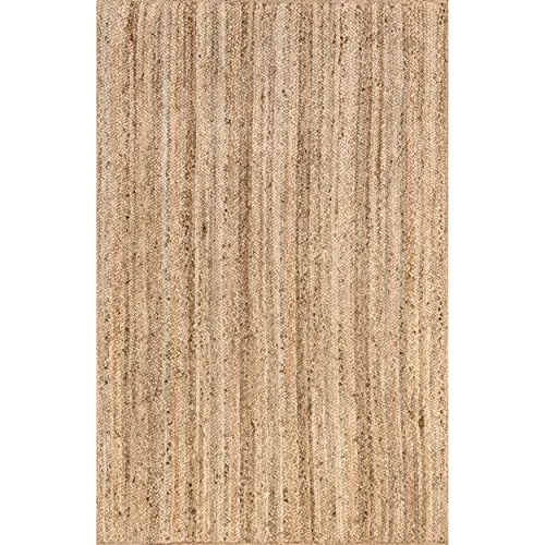 nuLOOM tissé à la Main Rigo Jute Tapis Zone Tapis, Naturel, 9' x 12'