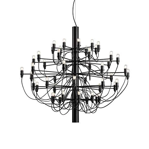 DERBUT Lampes de décoration de maison modernes 30/50 or/argent Gino Sarfatti conçu lustre salle à manger lumière la pièce