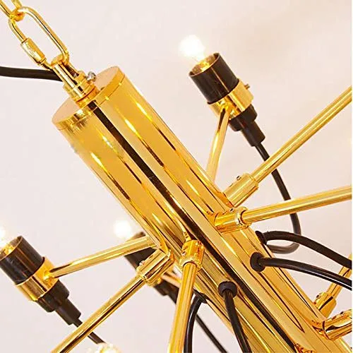 DERBUT Lampes de décoration de maison modernes 30/50 or/argent Gino Sarfatti conçu lustre salle à manger lumière la pièce