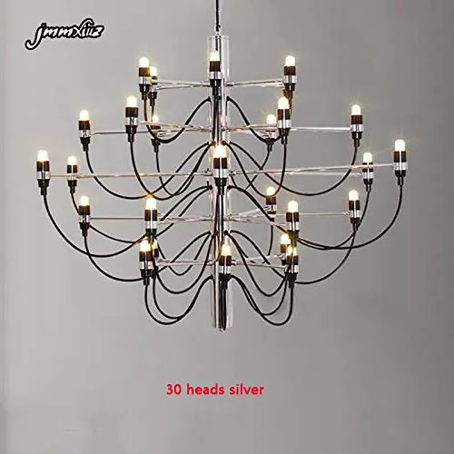 DERBUT Lampes de décoration de maison modernes 30/50 or/argent Gino Sarfatti conçu lustre salle à manger lumière la pièce