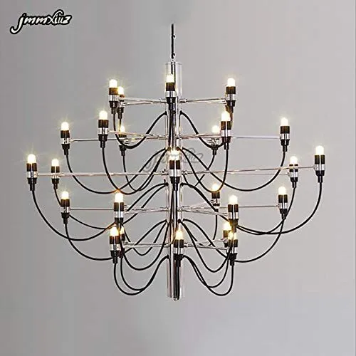 DERBUT Lampes de décoration de maison modernes 30/50 or/argent Gino Sarfatti conçu lustre salle à manger lumière la pièce