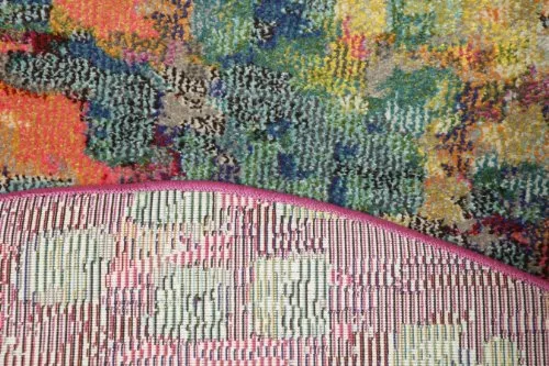 RugVista, Davina, Fait à la Machine, Tapis, Moderne, Pile Moyenne, ∅ 150 cm, Rond, Oeko-Tex Standard 100, Polypropylene, Couloir, Chambre, Cuisine, Salon, Multicouleur