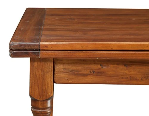 Biscottini Table à Manger Extensible 180x80x90 cm Made in Italy - Table Salle à Manger Extensible en Bois Massif - Table Bois Salle a Manger