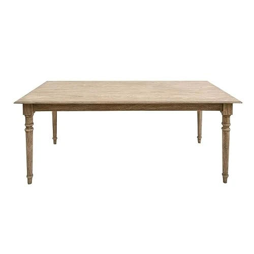 Made In Meubles Table à Manger en Bois de manguier Louis - Table & Table Basse - Table à Manger 90 x 180 x 76 cm