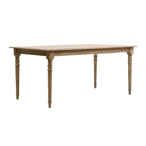 Made In Meubles Table à Manger en Bois de manguier Louis - Table & Table Basse - Table à Manger 90 x 180 x 76 cm