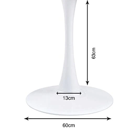 Kare Design Table Schickeria 110cm Effet marbre Blanc