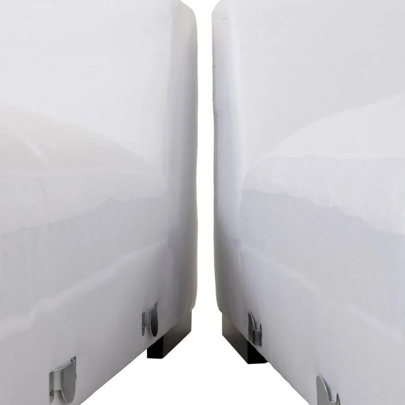Paris Prix - Canapé Design 9 Coussins Monaco 330cm Blanc
