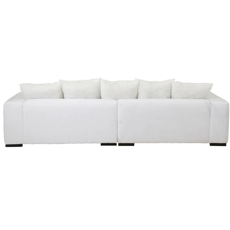 Paris Prix - Canapé Design 9 Coussins Monaco 330cm Blanc