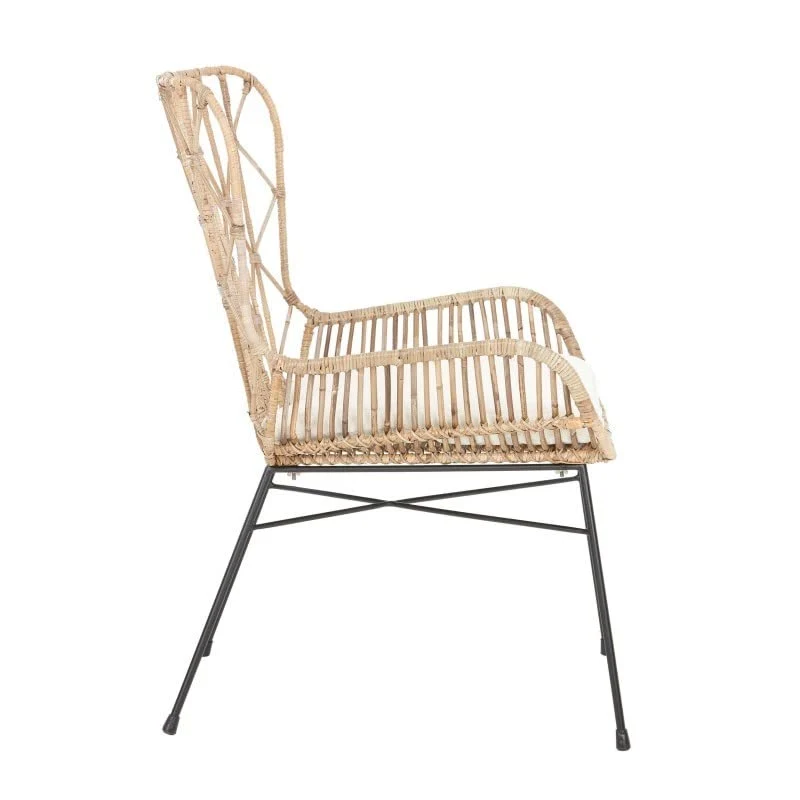 PACIFIC linea Fauteuil Max - Rotin/Métal