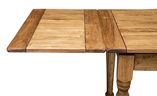 Biscottini Table à Manger Extensible 140x80x80 cm Made in Italy - Table Salle à Manger Extensible en Bois Massif - Table Bois Salle a Manger
