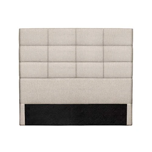 Tête de lit Moderne en Tissu Beige Naturel L160 cm Anatole