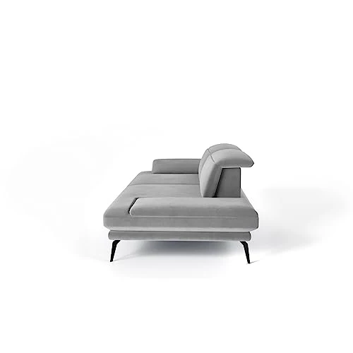 Siblo Canape 2 Places - Deli 2 Collection Meubles de Salon - Confortable Canapé Convertible - Canapé 2 Places - Gris - 215x112x83 cm