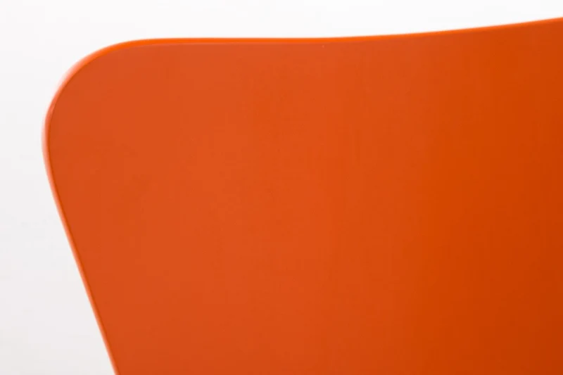 Chaise Empilable Calisto en Bois - Assise Ergonomique - Chaise de Salle d'Attente en Bois Chaise, Hauteur Assise 45 cm -Couleurs au Choix:, Couleur:Orange