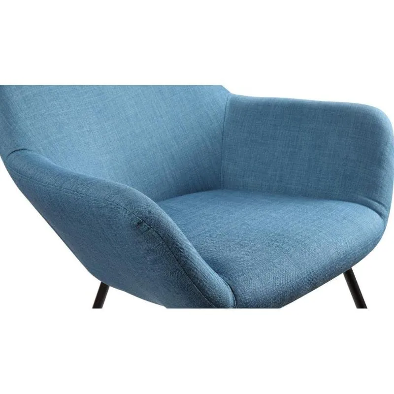 Paris Prix - Fauteuil à Bascule Design Cullman 89cm Bleu