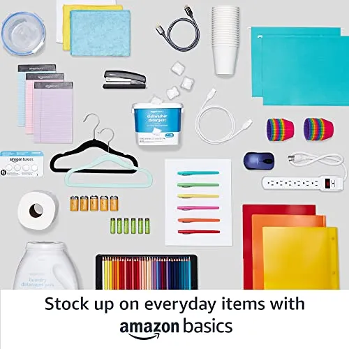 Amazon Basics Étagère 3 niveaux à roulettes, 13.4D x 23.2W x 32.75H cm, Chrome