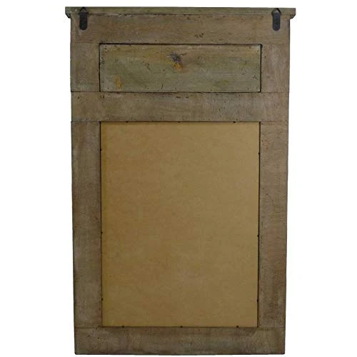 L'Héritier Du Temps Grand Miroir de Style Trumeau en Bois avec Frise Glace de Cheminée 4x65x100cm