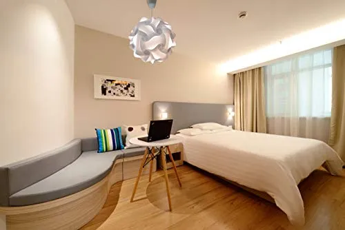 CREATIV LAMP - Suspension Luminaire - Lustre Chambre Prêt à Être Branché | Abat-Jour à Suspendre au Plafond| | Pour Décoration Salon, Chambre Enfants, Ado, Adultes - Ø44 cm - Mix Bleu Turquoise