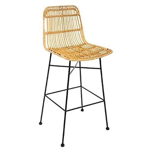 Paris Prix Atmosphera Créateur d'intérieur - Lot de 2 Chaises de Bar Design Kubu 100cm Naturel