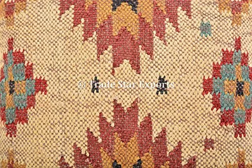 indien tissé main Kilim, coussins, taie d'oreiller 18 x 18 décoratifs, couvre-lit, Boho Taies d'oreiller extérieur Housse de coussin