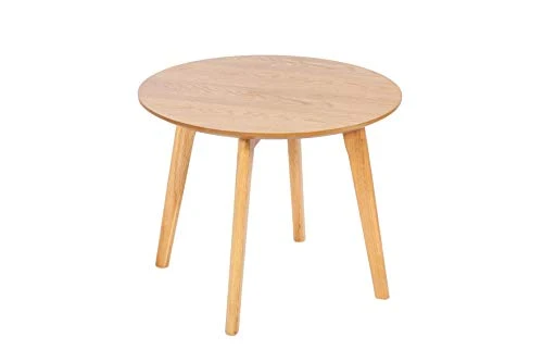 Homexperts Lina Table Basse, Chêne, Marron, D 50, H 40 cm