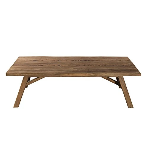 Macabane Table Basse Scandi, Teck, Brun, 120 x 60 x 36 cm