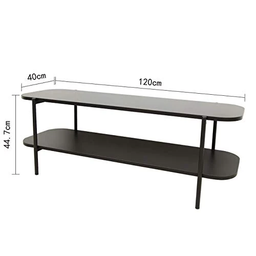 Marque Amazon - Movian Kyyvesi Meuble TV, 120 x 40 x 45 cm, Noir