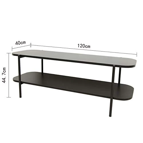 Marque Amazon - Movian Kyyvesi Meuble TV, 120 x 40 x 45 cm, Noir