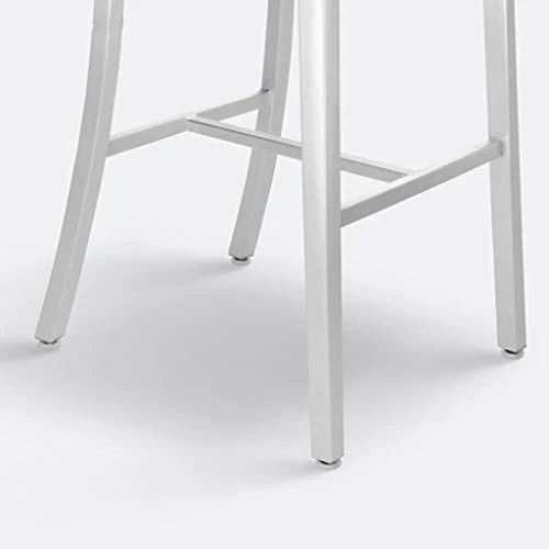 XINGPING Navy Bar Tout en Aluminium Retour Chaise de Bar Café Table Et Chaise Combinaison Tabouret Haut Café Table Et Chaises Tabouret De Bar (Couleur : 66cmsitting High)