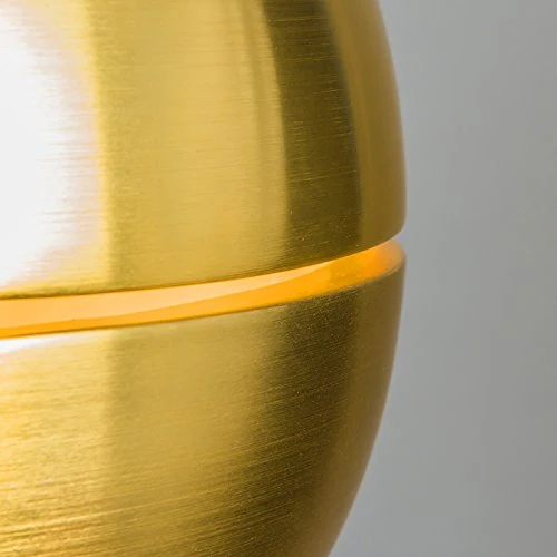 QAZQA Rétro Suspension/Lustre/Luminaire/Lumiere/Éclairage rétro or 40 cm - Slice Aluminium Doré Rond/Globe E27 Max. 1 x 60 Watt/intérieur/Salon/Cuisine