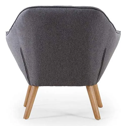 Paris Prix - Fauteuil Scandinave Matelassé taon 83cm Gris