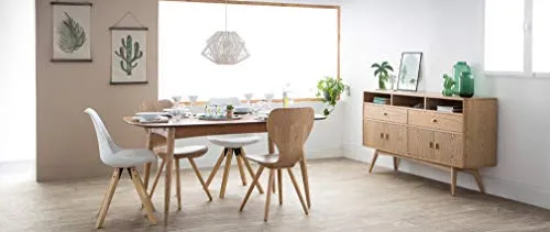 Chaises Vintage Finition Noyer (Lot de 2) NORDECO