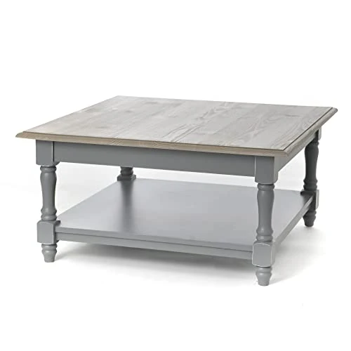 Amadeus Table Basse Bois Gris, d'ingénierie, Unique