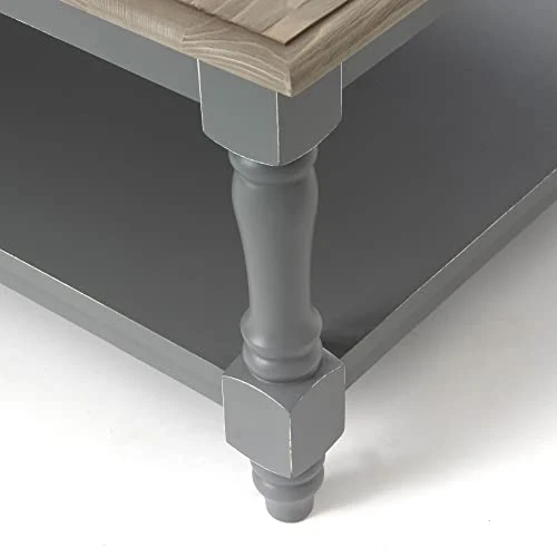 Amadeus Table Basse Bois Gris, d'ingénierie, Unique