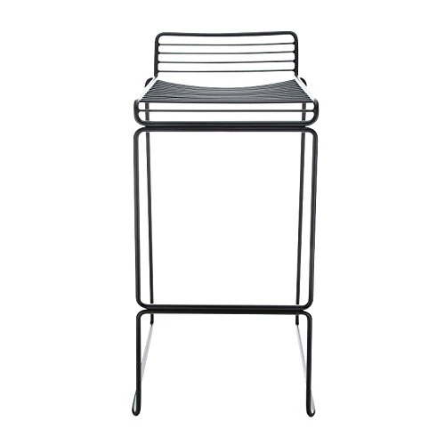 Hee - Tabouret de bar 75 noir/laqué/44x47x86cm/hauteur d'assise: 75cm/pour intérieur et extérieur